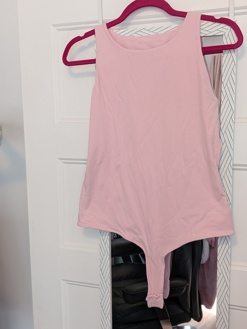 CRZ YOGA Light Pink Sleeveless Bodysuit